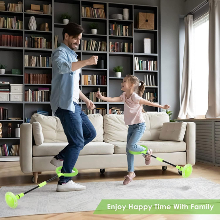 Joc interactiv de miscare cu LED, pliabil, Roz, set 2 bucati [5]