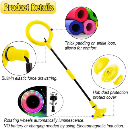 Joc interactiv de miscare cu LED, pliabil, albastru, set 2 bucati [3]