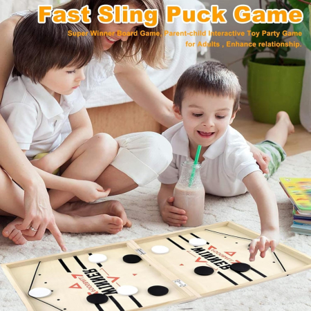 Joc interactiv 3 in 1 pentru 2 persoane, hochei de masa,  Șah, Gomoku [3]