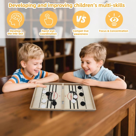 Joc interactiv 3 in 1 pentru 2 persoane, hochei de masa,  Șah, Gomoku [2]