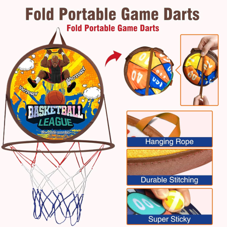 Joc 2 in 1 de aruncare a mingiilor cu prindere Velcro [5]