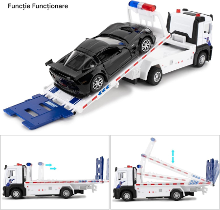 Jucarie camion de transport masini, cu sunete si lumini [6]