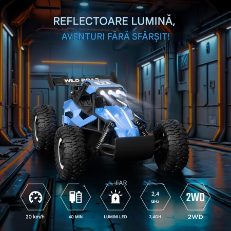 Masinuta de teren RC Monster Truck 4WD cu telecomanda, masinuta de acrobatii [1]