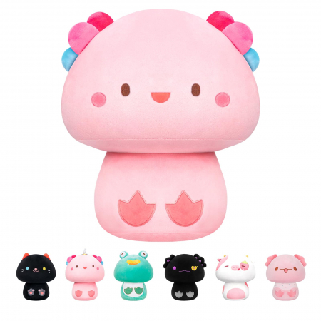 plusuri - Jucarie de plush ROZ tip perina 36cm inaltime