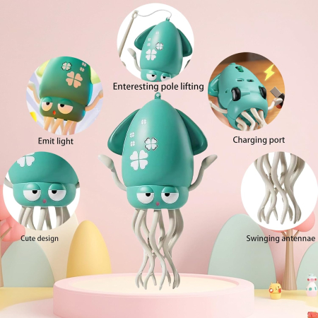 Jucărie reincarcabila USB, caracatita dansatoare care se taraste cu sunete si lumini [2]