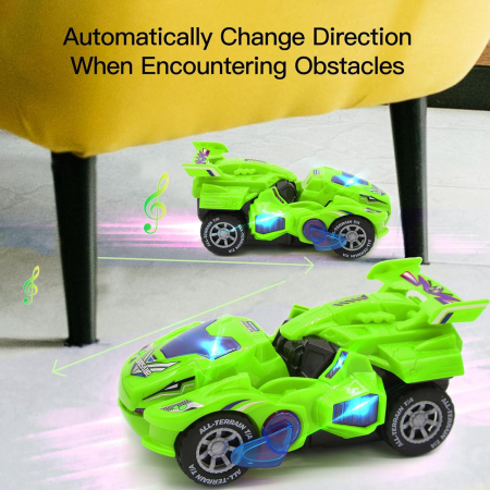 Jucarie Transformer robot- masina de curse cu telecomanda, sunete si LED-uri [1]