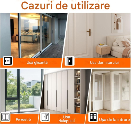 Garnitura etansare usi sau ferestre, cheder autoadeziv alb rola 15ML [8]