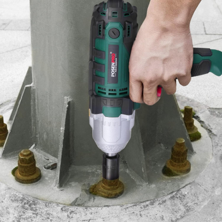 Cheie Impact POSENPRO 550W, 500 Nm, 3800 rpm, 1/2", 4 Tubulare, Valiza [5]