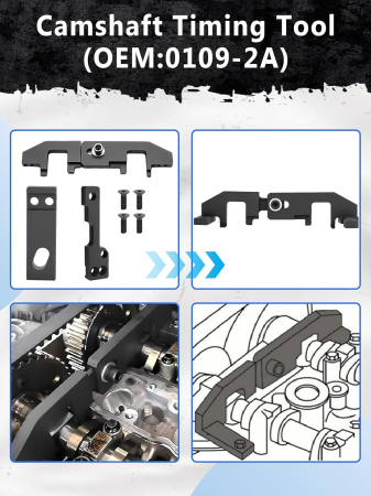 Kit Scule Distribuție 1.0/1.2 PureTech, Peugeot, Citroën, Opel, Toyota, 0109-2A [2]