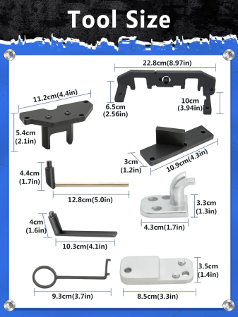 Kit Scule Distribuție 1.0/1.2 PureTech, Peugeot, Citroën, Opel, Toyota, 0109-2A [6]