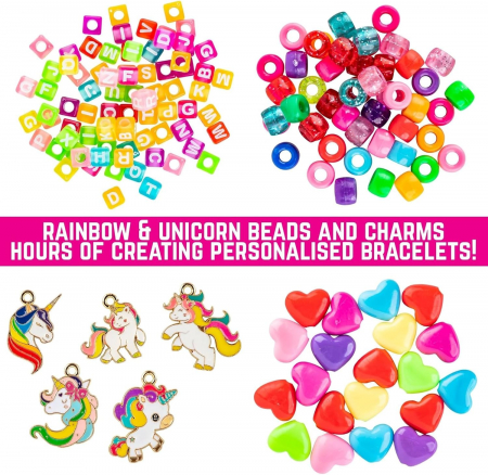 Kit de fabricare bijuterii unicorn pentru fete cu peste 200 piese [5]