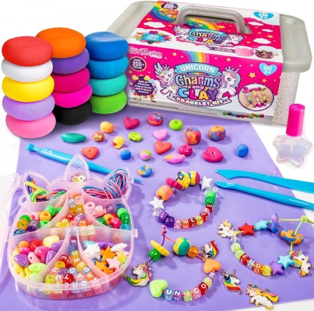 Kit de fabricare bijuterii unicorn pentru fete cu peste 200 piese [7]