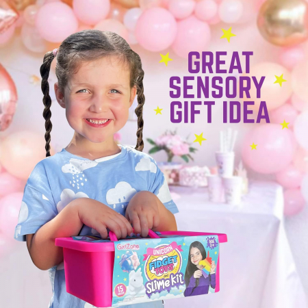 Set de joaca unicorn Fidget Toys pentru fete cu joacării senzoriale, Squishy, Slime, Pop It ASMR, Minge anti-stres [4]
