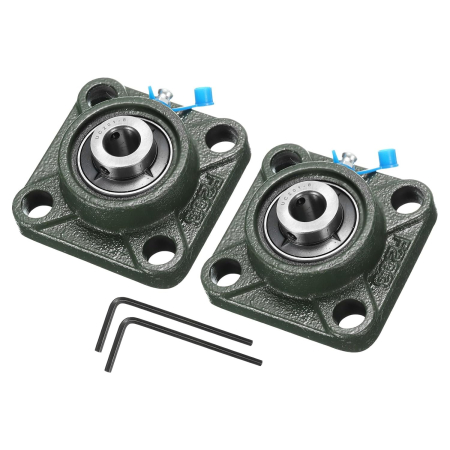 Piese auto - Lagăr cu Rulment UCF201-8, Ax 1/2", Carcasă Fontă, Autocentrant, Gresabil, set 2 bucati