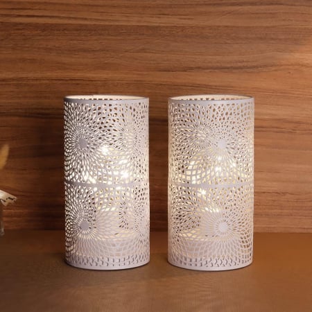 Lampi de masa metalice, fara fir H:19.5 cm set 2 bucati [5]