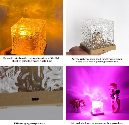 Lampa de veghe LED Waves cu 16 lumini RGB cu telecomandă [3]