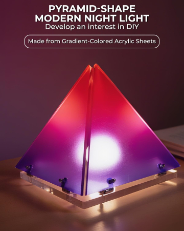 Lumină de noapte în formă de piramidă DIY cu temperaturi de culoare ajustabile [1]