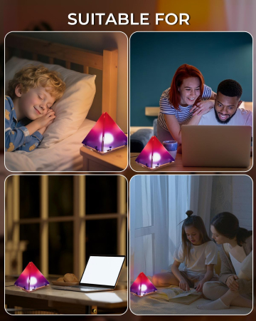 Lumină de noapte în formă de piramidă DIY cu temperaturi de culoare ajustabile [5]