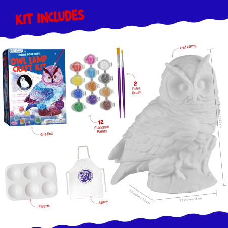 Lampa de veghe bufnita cu set de pictura [2]