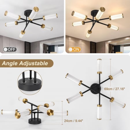 Lampa plafon cu 6 leduri si telecomanda, 24W cu 3 culori lumina [1]