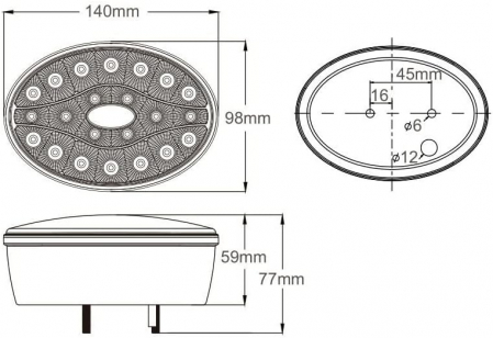 Lampi spate aditionale pentru remorci sau utilaje, set 2 bucati LED [2]