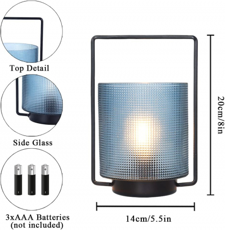 Lampa LED , tip felinar, cu temporizator H:20 cm [5]