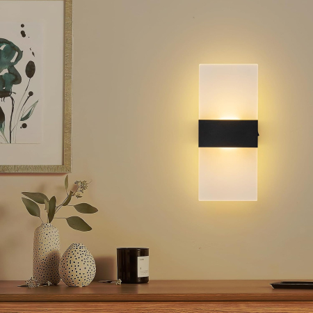 Set 2 Lămpi de Perete LED cu Touch – Lumină Alb Cald, 3 Niveluri de Intensitate, Baterie 4000 mAh, Fără Fir [4]