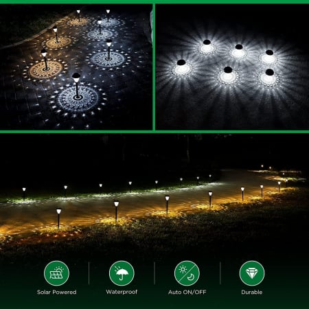 Lampi solare LED super luminoase, timp de iluminare de până la 14 ore, set 6 bucati [2]