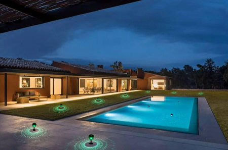 Lampi solare plutitoare pentru piscina, spatii verzi, cai acces. LED-uri, 7 culori [6]