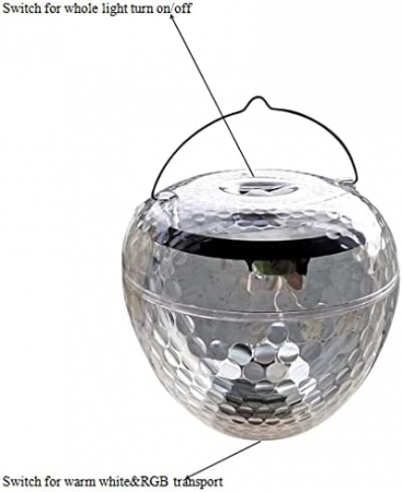 Lampi solare plutitoare pentru piscina, spatii verzi, cai acces. LED-uri, 7 culori [4]