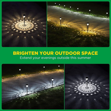 Lampi solare LED super luminoase, timp de iluminare de până la 14 ore, set 6 bucati [1]