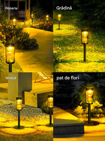 Lampi solare pentru gradina, cai de acces, impermeabile, de exterior set 4 lumini [4]