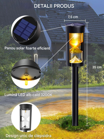 Lampi solare pentru gradina, cai de acces, impermeabile, de exterior set 4 lumini [3]