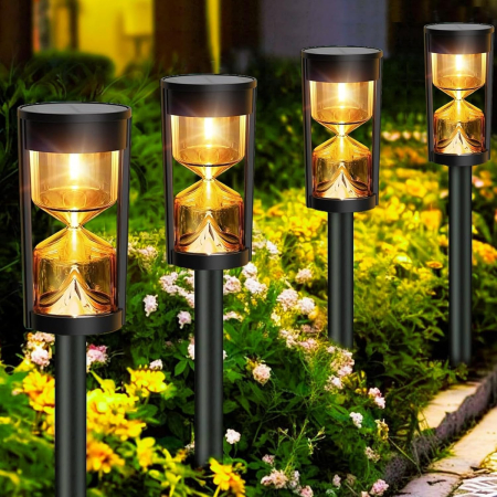 LAMPI SOLARE - Lampi solare pentru gradina, cai de acces, impermeabile, de exterior set 4 lumini