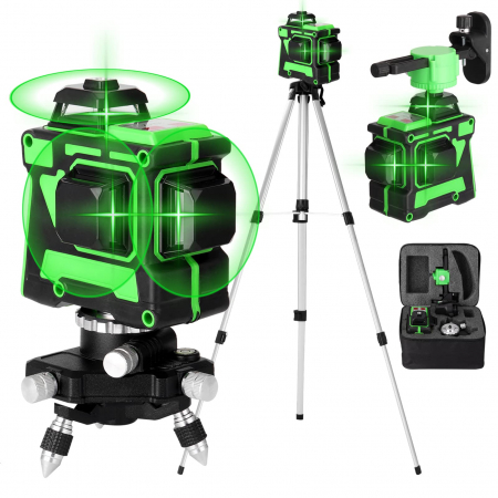 LASER NIVEL 360GR CU 16 LINII SI TREPIED- colt spart-utilizabil [4]