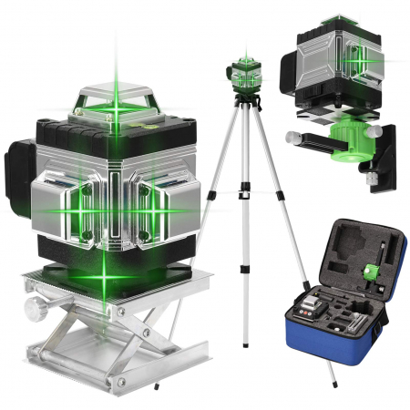CONSTRUCTII - LASER NIVEL 360GR CU 16 LINII SI TREPIED- colt spart-utilizabil