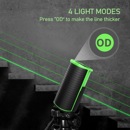 Nivela laser reincarcabila Li-Ion 1000mAh, bază magnetică la 360°, nivelare automată [4]