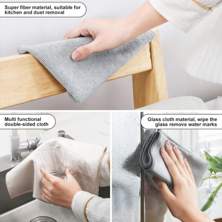 Lavete de lustruit din microfibră de sticlă 30 x 40 cm, set 12 bucati [2]