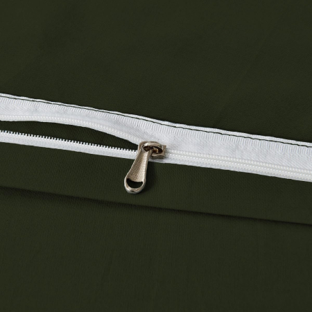 Lenjerie de pat 3 piese, husa pilota 240x220 cm, 2 fete perini 65x65 cm ,verde [4]