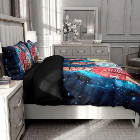 Lenjerie de pat Fotbalisti, husa pilota 200x200 cm, 2 fete perini 80x80 cm [4]