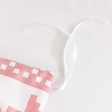 Lenjerie de pat rosie cu model 135x200  2 piese-1 husa pilota+ 1 husa perina 80x80 cm [7]