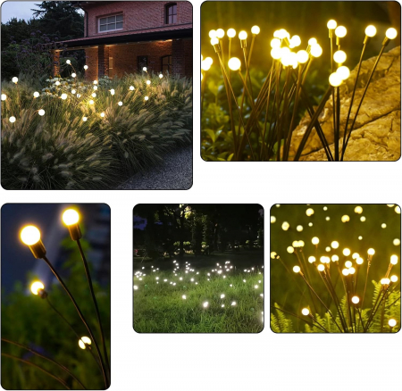 Lumini solare 4 bucati, 24 capete LED, IP65 [5]