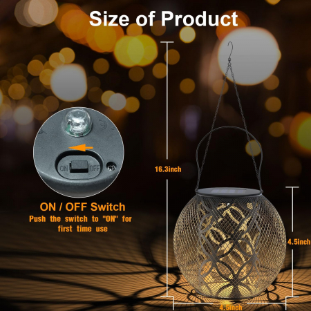 Felinar solar cu proiectie, impermeabil IP65 [3]