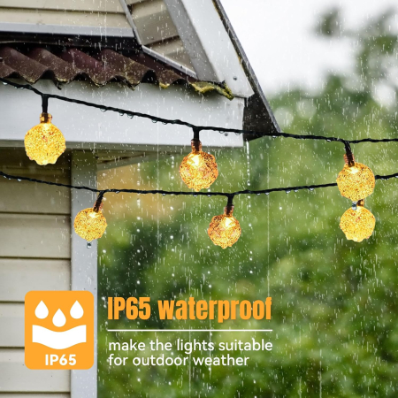 Lumini solare pentru exterior, 105 LED-uri, IP65, cu 8 moduri de iluminare, 15 m [4]