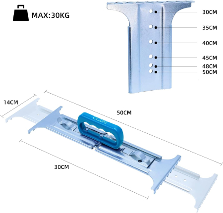 Maner ridicare placi ceramice cu dimensiuni 30-50 cm, reglabil 6 trepte, max 30kg [1]