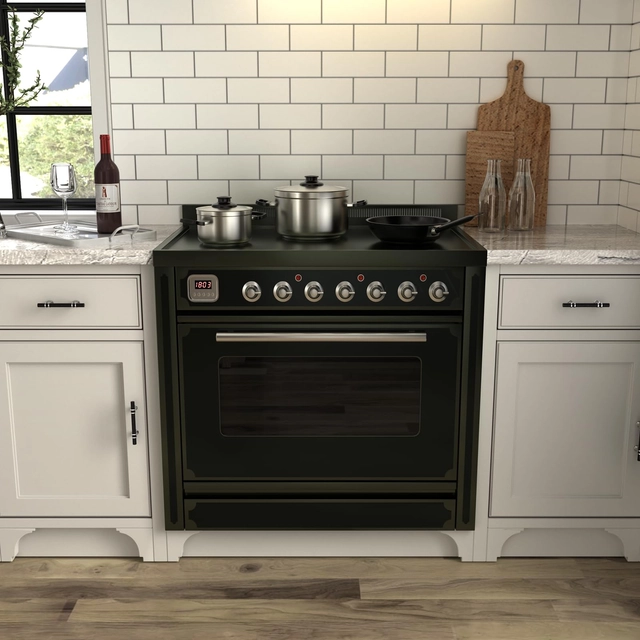 Manere negre cu suporti arginti 180 cm, 128 cm intre gauri, set 10 bucati [4]