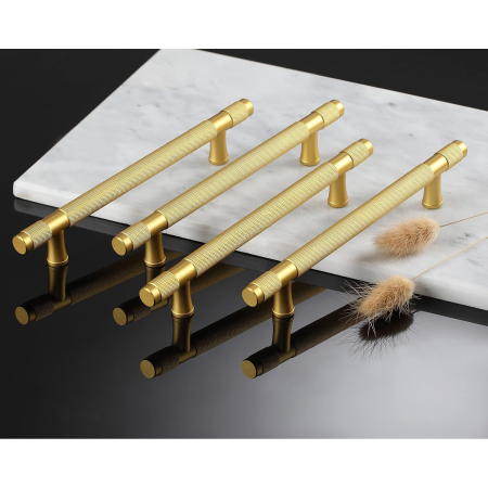 Manere aurii rotunde din zinc, lungime 96 mm intre gauri, 5 bucati [5]