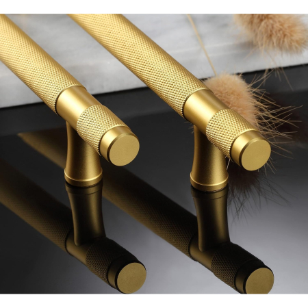 Manere aurii rotunde din zinc, lungime 96 mm intre gauri, 5 bucati [6]