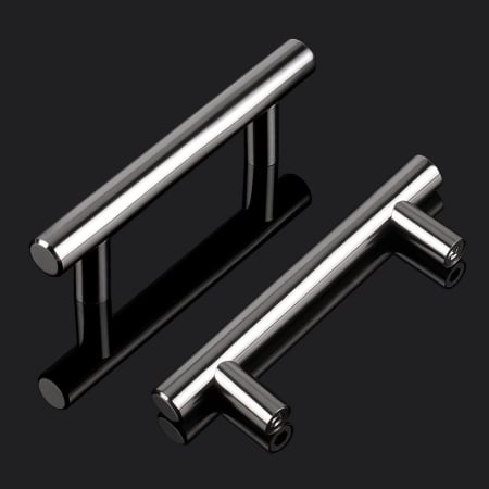 Manere rotunde, arginti pentru dulapuri- 127x32 cm, 76mm intre gauri de 12mm- set 15 buc [1]