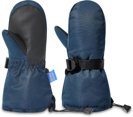 Manusi copii - Manusi de iarna pentru copii 3-5 ani albastre, 1 deget